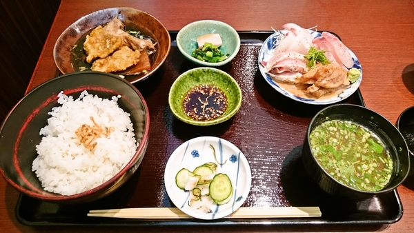 お刺身定食、旬彩本多@赤羽橋