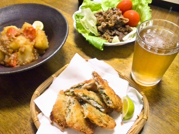 簡単食材使って豪華な夕飯☆