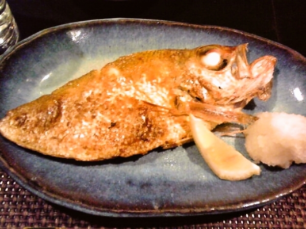 のどぐろの塩焼き