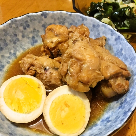 鶏手羽元の酢醤油煮