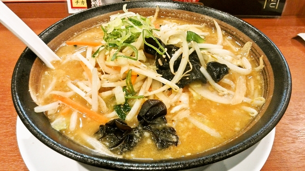 幸楽苑 北海道千歳 味噌野菜らーめん