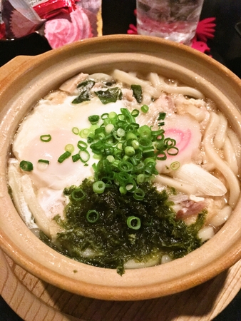 釧路おでん一品料理ほっこり　おでん出汁鍋焼きうどん