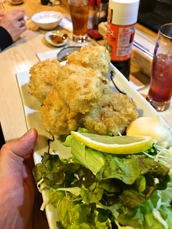 釧路すし酒場笑楽　たちのフライ