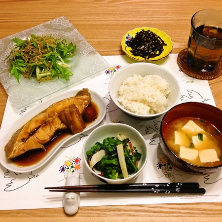 カレイの梅煮付け