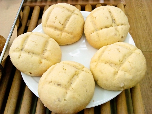 美味しいメロンパン焼き上がりました♪