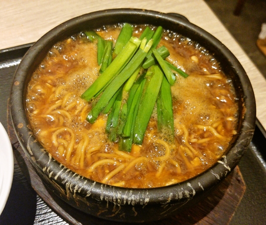 サンラー土鍋煮込みそば☆