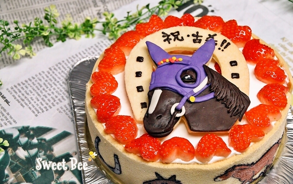 バースディケーキ　競馬ver
