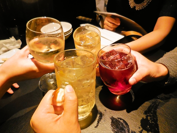 成人式後の乾杯