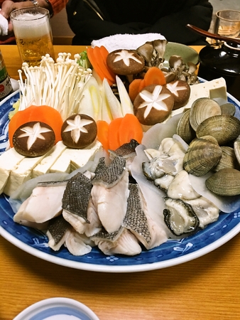 釧路千歳鮨宴会コース3000円の海鮮鍋