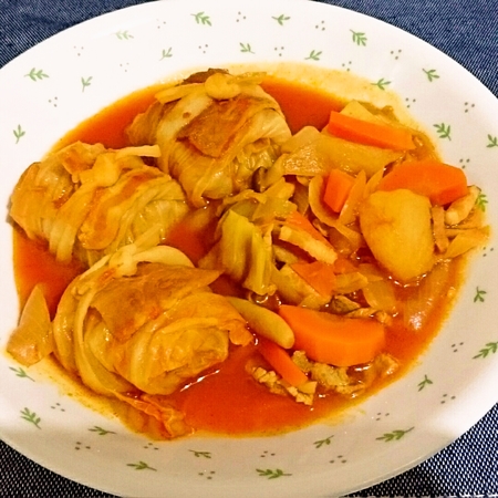 ロールキャベツトマト煮込み