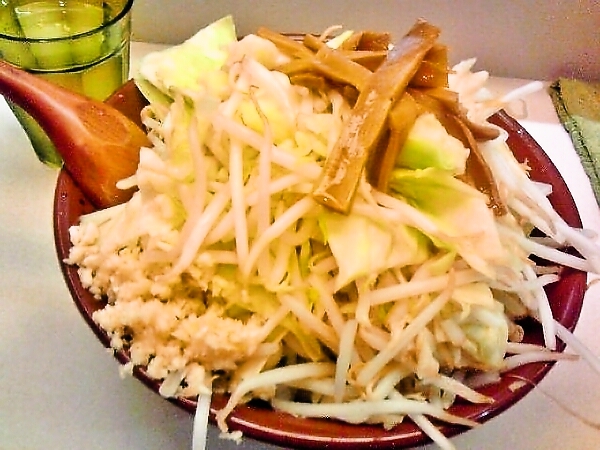 中華そば野菜入り　麺増量450g野菜マシ