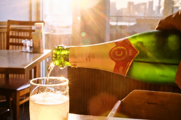 日暮れに乾杯