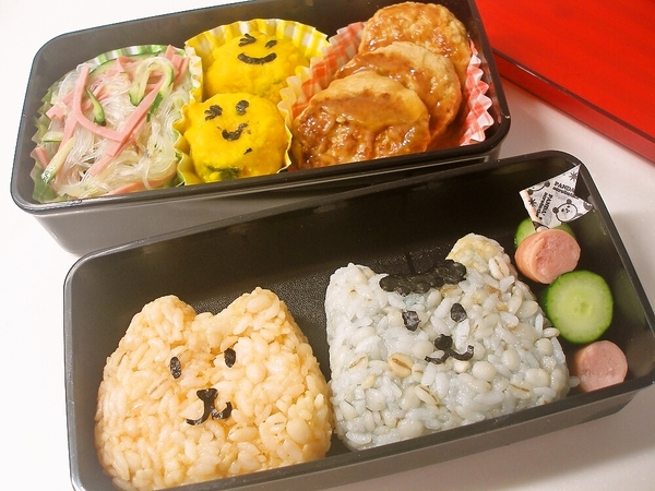 カピバラさん＆リーゼントくん弁当
