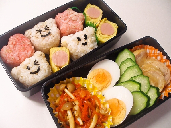 クマさん３兄弟弁当☆