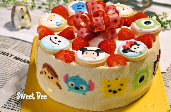 ツムツムの誕生日ケーキ♪