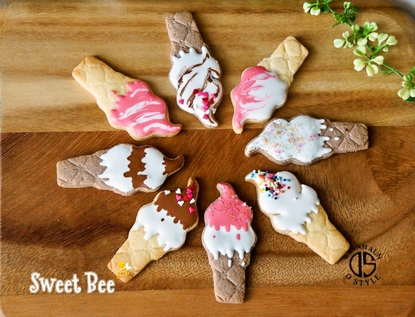 ソフトクリーム　アイシングクッキー