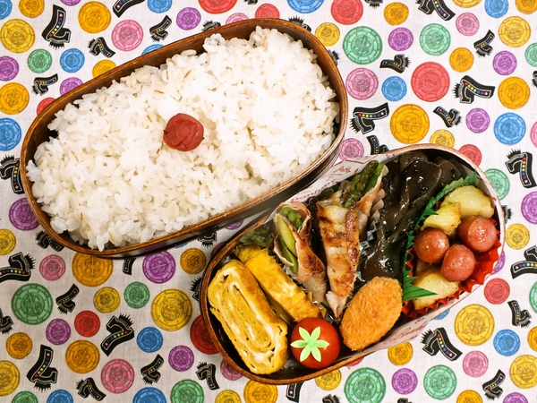 アスパラベーコン弁当