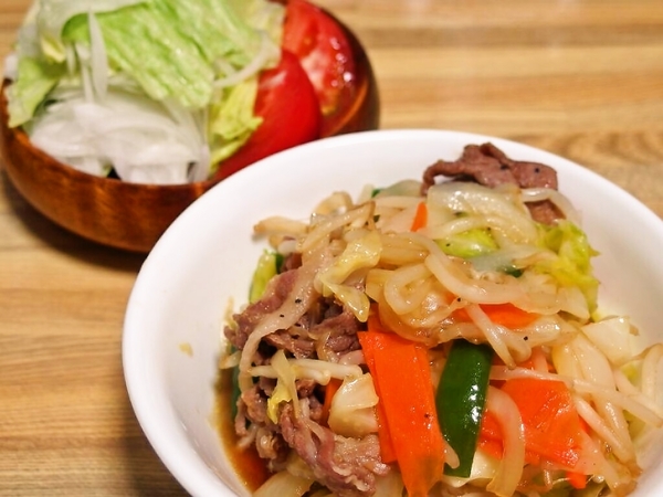 プルコギ味の肉野菜炒め