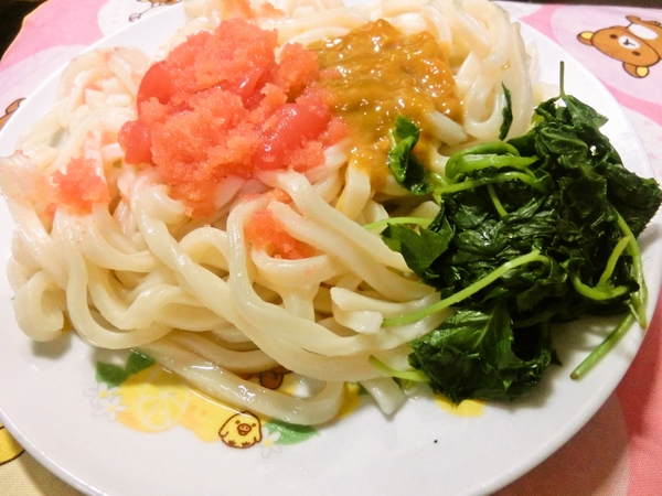ウニタラコうどん