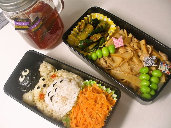 トトロ＆まっくろくろすけ弁当