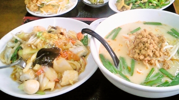 中華丼＆台湾豚骨ラーメン
