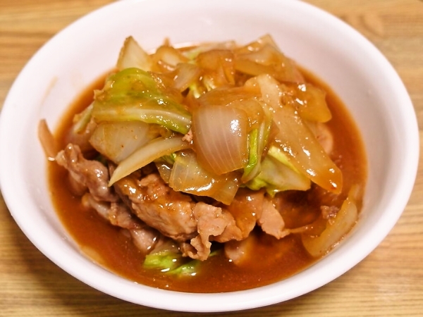 豚と玉ねぎの焼き肉のたれ炒め