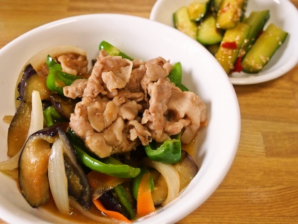 豚バラ肉と野菜の味噌炒め