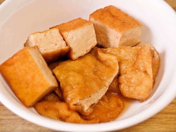油揚げと厚揚げの甘辛煮