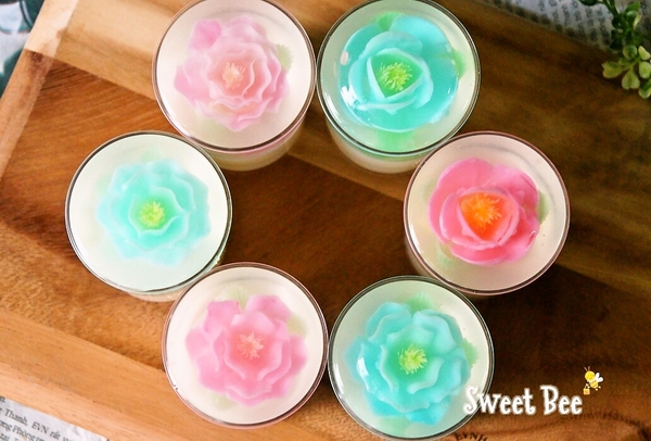 フラワーパンナコッタ