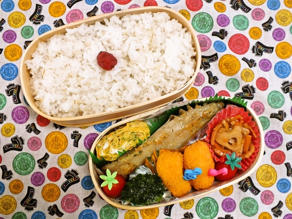 白身魚の香草チーズ焼き弁当