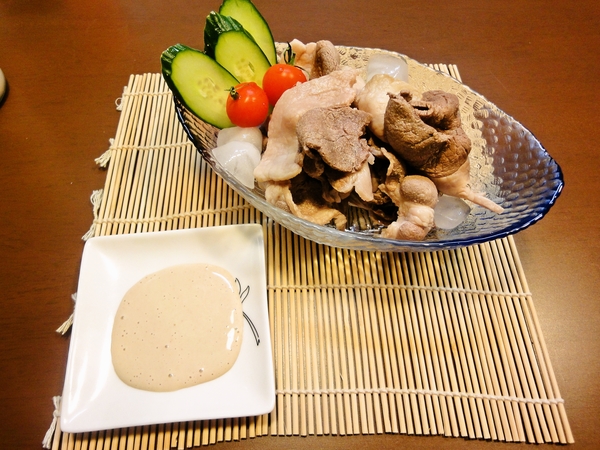 イノシシ肉の冷しゃぶ