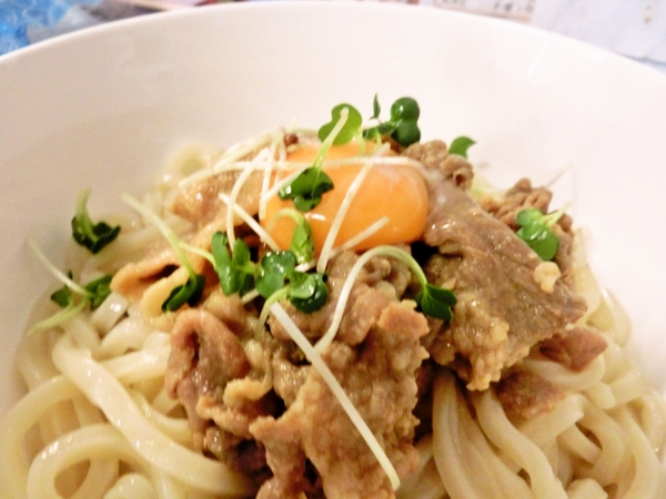 生姜焼きうどん