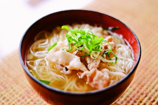 豚バラそうめん