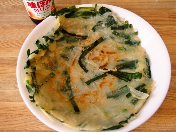ニラと玉ねぎのチヂミ