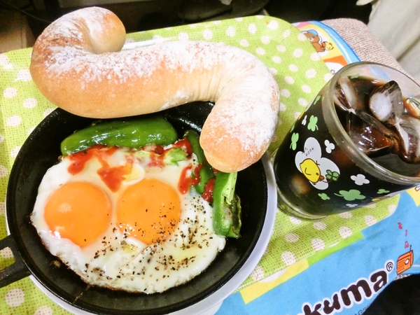 朝食。