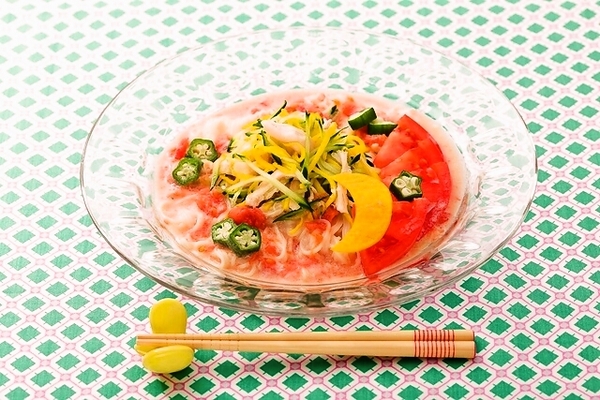 「いろどり豆乳そうめん」