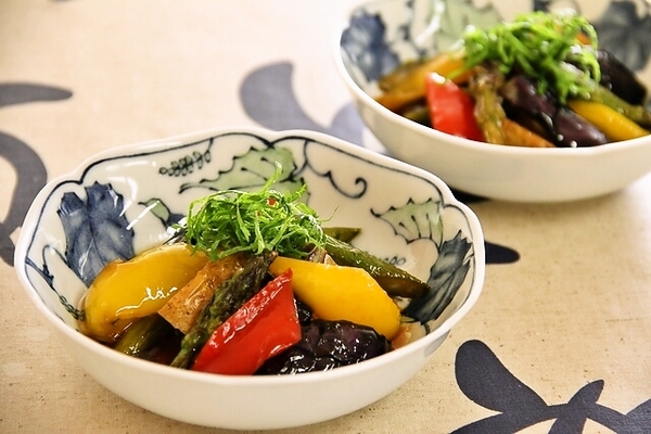「揚げ野菜の和風マリネ」