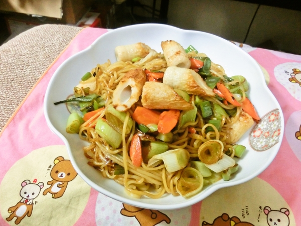 和テイストな焼きそば