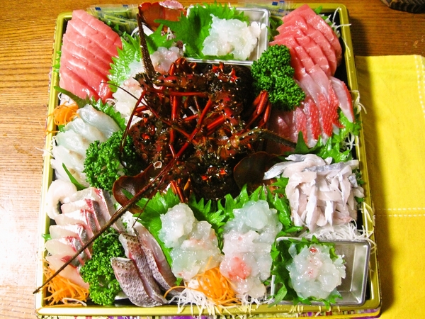 お刺身最高！　伊勢海老・本まぐろ他