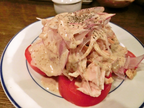 スモークチキン・トマトサラダ