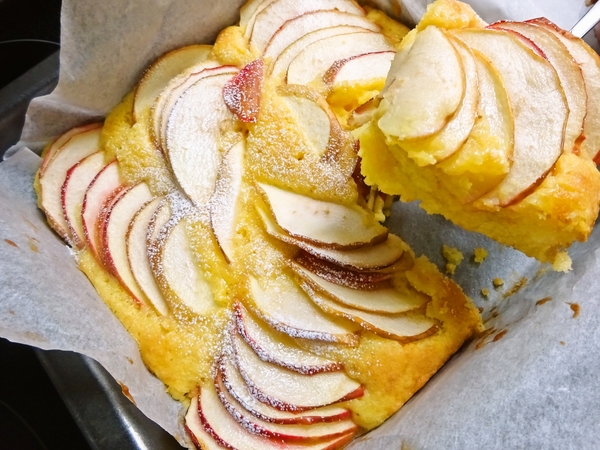 はちみつレモンりんごケーキ♪