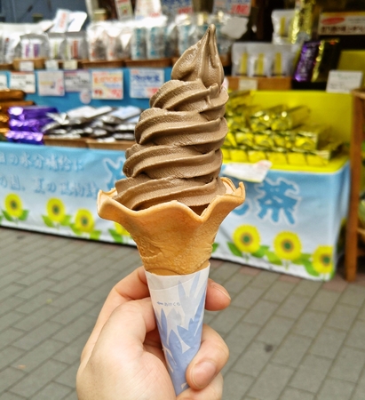 ほうじ茶ソフト☆