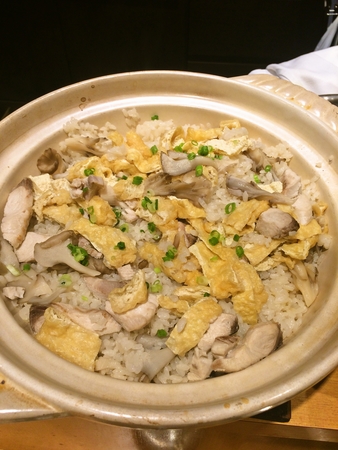 舞茸とシイラの炊き込み御飯