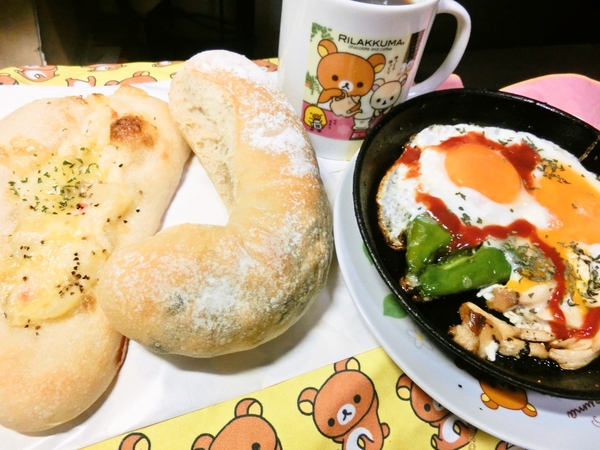 普通の、ありふれた朝食兼昼食