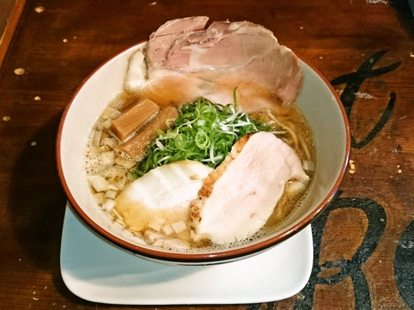 麺屋ソミーズ＠福知山駅前の「煮干ラーメン」（麺１．５玉）