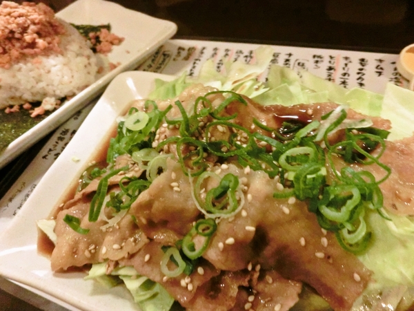 屋台村パラダイス　かぁさんち　生姜焼き