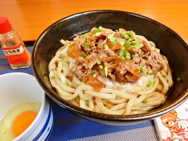 牛肉とろろうどん