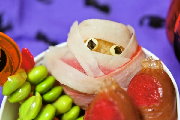 ハロウィンに☆からあげde簡単ミイラ