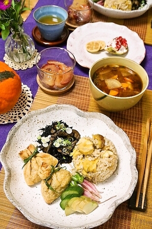 秋の恵　いただきます