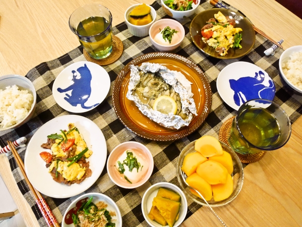 牡蠣のホイル焼き